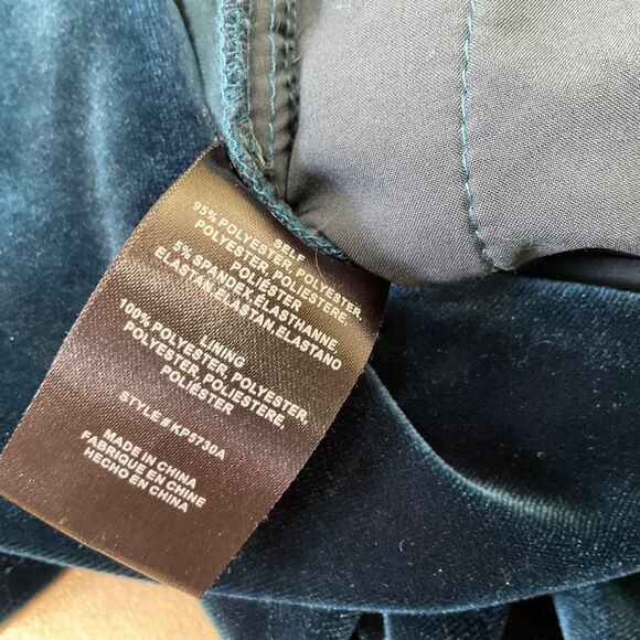 Anthropologie Greylin Luna Velvet Jumpsuit Blue Velour Women Size M Holiday - Picture 13 of 13